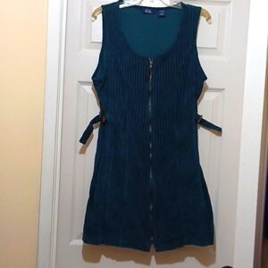 Corduroy Zip Dress